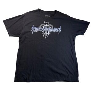 Disney Kingdom Hearts III Graphic T-Shirt Mens Sz L Blk Tee Streetwear Casual